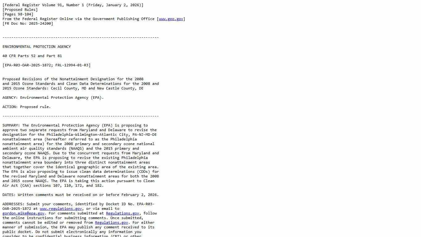 Federal Register, Volume 91 Issue 1 (Friday, January 2, 2026)