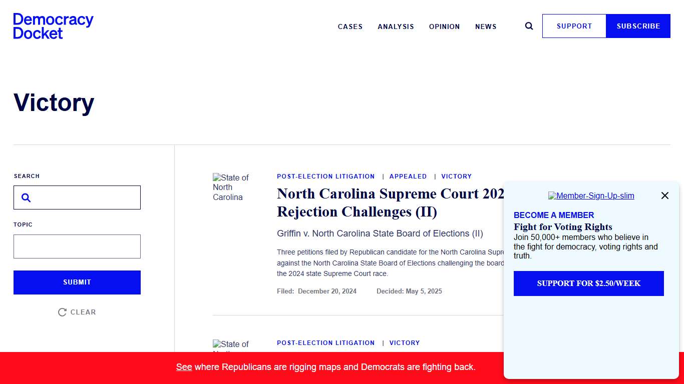 Courtroom Victories - Page 3 of 48 - Democracy Docket